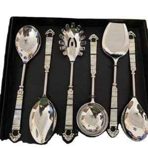 Elegante vajilla de lujo Dine Well Serving Spoon Set Mejora el encanto de la mesa para una cena elegante y fiestas servicio de cena clásico - Product Image 1