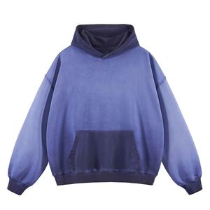 Vente en gros : Sweat à capuche d'hiver 100% coton molletonné pour homme, coupe oversize délavée à l'acide, avec logo personnalisé, collection de vêtements streetwear en gros - Product Image 1