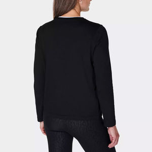 Camisetas de Manga Larga para Mujer, Cuello Redondo, Algodón Liso, Casuales de Invierno, Alta Calidad, Transpirables, a la Moda - Product Image 2