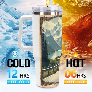 Vaso personalizado de acero inoxidable de 40 oz para regalos de firmas de arquitectura. - Product Image 6