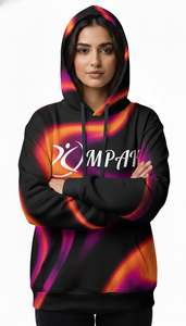 Sweat à capuche unisexe surdimensionné décontracté moderne avec design sublimé sur toute la surface pour les marques de vêtements streetwear - Product Image 2