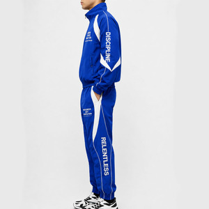 Ensemble survêtement homme personnalisé en nylon coupe-vent, imprimé par sublimation, veste et short 100 % nylon, vente en gros directe usine - Product Image 3
