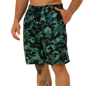 Elastic Waistband Breathable UV Protection Swim Bermuda Shorts <b>Men's</b> Quick Dry Custom Solid 100% Polyester Swim <b>Trunks</b> For <b>Men</b> - Product Image 6