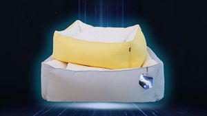 Cama Refrigerante para Perros y Gatos, Rectangular, Amarilla, de Poliéster y Algodón, Transpirable, para Verano, con Inserto de Gel Refrigerante, Lavable a Mano - Product Image 6