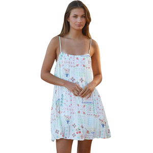 Vestido Mini con Estampado Floral para Mujer, Estilo Vacacional - Product Image 3
