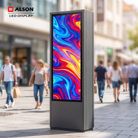 شاشات LED عالية السطوع من ALSON على شكل أعمدة إعلانية، شاشات LED خارجية ملونة بالكامل P5 P8 P10