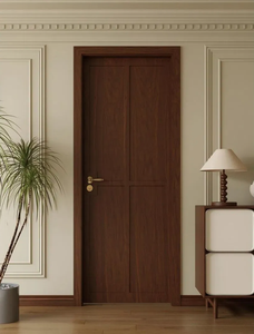 Puerta Interior de Madera Maciza con Núcleo de MDF, 40 mm de Grosor, Diseño Moderno, Resistente a la Humedad y al Sonido, Suministro de Fábrica - Product Image 5