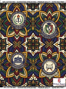 Luxury African Wax Print <b>Fabric</b> Manufacturer Custom School Anniversary Convention Celebration Textile Supplier OEM ODM - Product Image 5