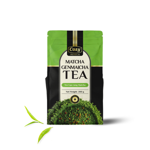 OEM High Quality Matcha Genmaicha Green Tea <b>Leaves</b> Bulk Refreshing Best Roasted Rice Tea Custom Tea Packaging - Product Image 1
