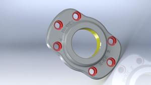 Support de roulement à bride ovale en fonte/acier moulé/alliage d'aluminium, modèle Yogi Engineering 01 - Product Image 4