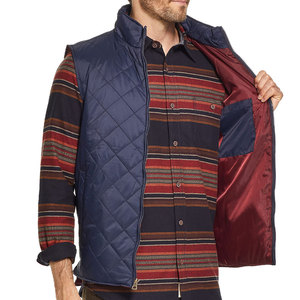 Gilet matelassé noir pour homme Zipro Industries, col montant, fermeture éclair, coupe-vent, décontracté, hiver, couleur unie, 100% polyester. - Product Image 6
