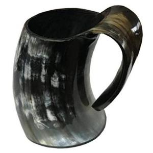 Polish Viking Horn <b>Mug</b> And Tankard For Drinking Eco Friendly in Stocked Durable Beer <b>Mugs</b> Solid Design Real Buffalo Horn Glass - Product Image 2