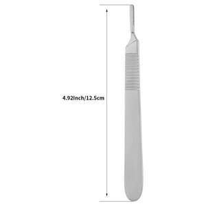 Manche de scalpel vétérinaire en acier inoxydable pour chirurgie animale, équipement de procédure, lame de scalpel chirurgical vétérinaire - Product Image 4