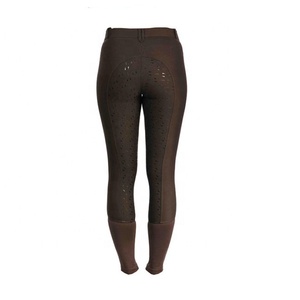 High Quality 4-way Stretch Horse Riding Breeches <b>Leggings</b> Tights <b>Equestrian</b> Wear Pants on Technical Fabric with Soft Feel - Product Image 4