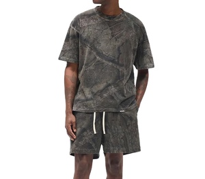 T-shirts surdimensionnés personnalisés en gros, style Hip Hop, 100% coton, pour hommes - T-shirts respirants imprimés et vierges de grande taille - Product Image 3