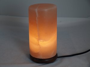 Premium Quality Himalayan Rock Salt Cylindrical Lamp Carved Natural <b>Crystal</b> Salt Bulk - Product Image 5