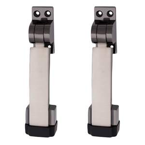 Butée de porte à pédale avec mécanisme à une touche, support de porte réglable en hauteur avec embout en caoutchouc antidérapant - Product Image 6