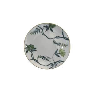 Assiette de présentation décorative de luxe en métal émaillé floral avec bord doré 13 pouces, vente en gros, pour décoration de table de mariage et service de dîner - Product Image 3