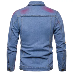 Veste en jean mi-lourde 12 oz pour homme |   Vêtements en jean en coton polyvalents pour toutes les saisons - Product Image 5