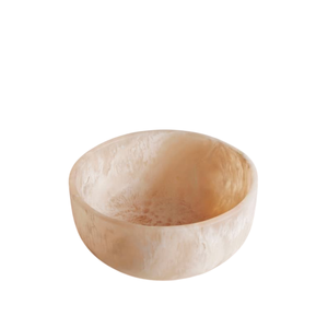 Bol de service en résine style onyx, fait main, aspect marbre élégant, pièce maîtresse décorative pour la maison et la décoration de restaurant - Product Image 5