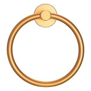 Anello Portasciugamani Moderno Dorato in Alluminio Spaziale Spesso, Finitura Spazzolata, per Bagno e Cucina, Ideale per Hotel - Product Image 1