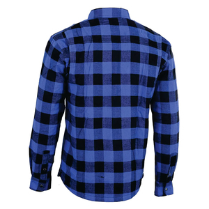 เสื้อเชิ้ตผ้าแฟลนเนลสำหรับขี่มอเตอร์ไซค์ผู้ชาย แห้งเร็ว กันลม OEM เสื้อป้องกันสำหรับขี่มอเตอร์ไซค์ อุปกรณ์สำหรับนักขี่มอเตอร์ไซค์ ขนาดสั่งทำพิเศษ บุผ้าเคฟลาร์ - Product Image 2