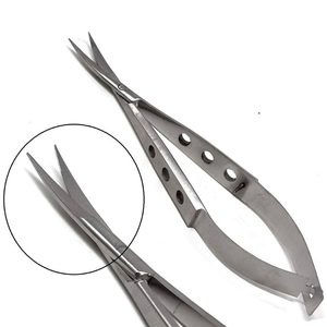 Ciseaux de beauté en acier inoxydable à lames courbées pour manucure, coupe des cils et soin des cuticules - pour droitiers - Product Image 5