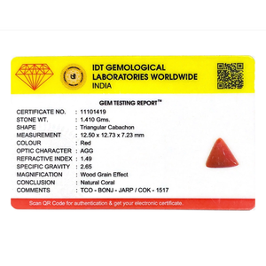 Premium 7.05 Carat Red Coral Loose Gemstone for Fine Jewelry - Product Image 4