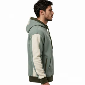 Sudadera con Capucha para Hombre, Color Personalizado, Estampado de Diamantes de Imitación, Corte Regular, Estilo Casual para Otoño - Product Image 2