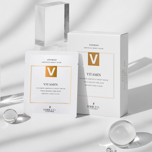 [ROOICELL] Masque en tissu Eterno Vitamin Ampoule Soin Coréen 25ml 10 Masques – Pack Hydratant Éclat et Soin - Product Image 2