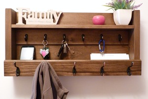 Natural Wooden Wall Hanger Cheap Price Handmade Wall <b>Hooks</b> for Entryway Bedroom and Bathroom - Product Image 4