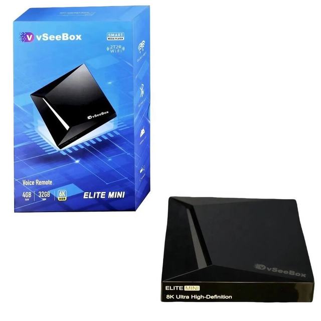 Wholesale Vseebox Elitee MINI Android 12 TV Box 6K Resolution Dual Core Amlogic S905 Media Player