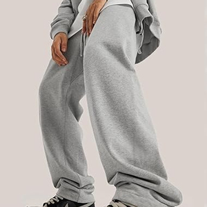 <b>Men's</b> Black Wide Leg Fashion Sweat Pants <b>Men</b> Casual in Stock Wholesale High Quality Flare Stacked Pants <b>Men</b> - Product Image 5