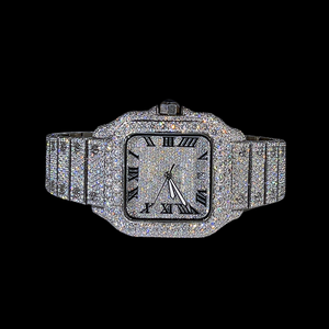 Reloj de Diamantes de Alta Calidad para Hombre con Función de Cronógrafo, Correa de Acero Resistente para Bodas, Disponible para la Venta al Precio Más Bajo - Product Image 1