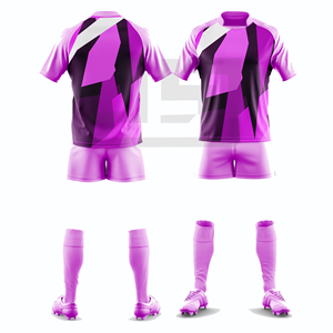 Maillot et short de rugby personnalisés imprimés – Performance, coupe régulière, respirant, coupe-vent, écologique, 100 % polyester, vêtements de sport - Product Image 3