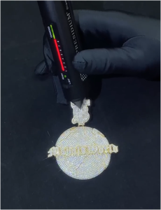 Collar de Hip Hop para Hombre con Letra Personalizada, Plata de Ley 925, Diamantes Moissanite VVS, Número, Nombre, Inicial, Logotipo - Product Image 2