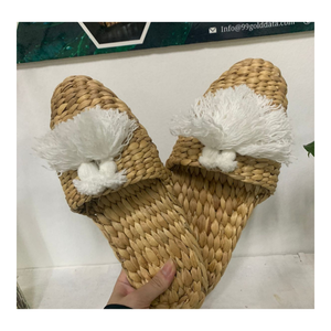 Vietnam Natural Water Hyacinth <b>Slippers</b> Handmade Eco Friendly Guest <b>Slippers</b> For Hotels Resorts And Vacation Villas - Product Image 2