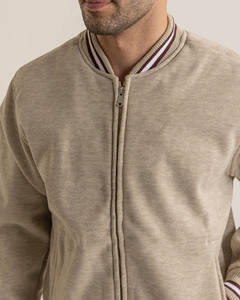 Mens Casual Varsity Bomber Jacket Sweatpants <b>Tracksuit</b> Set Premium Fleece Eco-Friendly Winter Athletic Streetwear Stand Front - Product Image 5