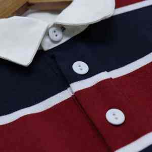 เสื้อรักบี้ผ้าฝ้าย เสื้อรักบี้คลาสสิก เสื้อรักบี้ผู้หญิง เสื้อรักบี้แขนยาวคุณภาพสูงสำหรับผู้หญิงแบบสั่งทำพิเศษ - Product Image 2