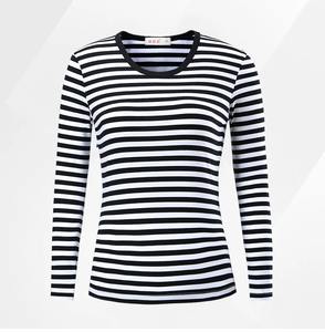 เสื้อผ้าผู้ชาย เสื้อยืด เสื้อผ้าผู้ชาย เสื้อยืดผู้หญิง เสื้อเชิ้ตลายทางลำลองแขนยาว เสื้อแฟชั่นไซส์ใหญ่ - Product Image 5