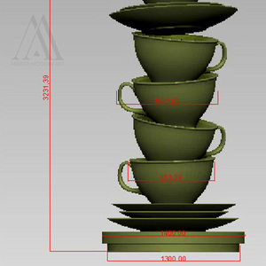 Decoración para el Atrio <span class=keywords><strong>de</strong></span> un Centro Comercial, Accesorios para Cabina <span class=keywords><strong>de</strong></span> Fotos, Decoración Personalizada para la Entrada <span class=keywords><strong>de</strong></span> una Cafetería, Estatua <span class=keywords><strong>Gigante</strong></span> <span class=keywords><strong>de</strong></span> <span class=keywords><strong>Taza</strong></span> <span class=keywords><strong>de</strong></span> Café Comercial - Product Image 2