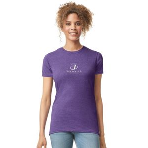 Camiseta de Algodón para Mujer, Manga Corta, Cuello Redondo, Informal, Básica, Suave, Transpirable, Cómoda, Ropa de Moda para el Día a Día, Venta al Por Mayor - Product Image 1