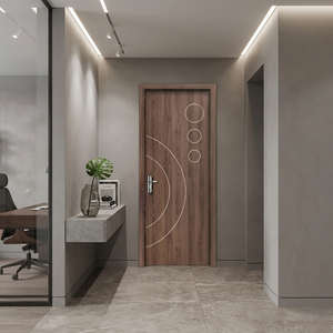 Puerta Interior Moderna de MDF Acabada, Universal para Varios Estilos de Decoración, Insonorizada, Protección de Privacidad, Hermosa y Duradera - Product Image 3