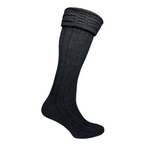 Mens Traditional Kilt Hose <b>Socks</b> Wool Blend Long Scottish Highland <b>Black</b> <b>Sock</b> Custom Wholesale - Product Image 2