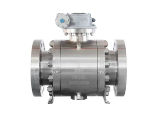 Robinet à boisseau sphérique en acier au carbone avec sièges en PTFE, conception ignifuge, ASTM A105N, 8 pouces, classe 600, NPT, FB, actionné par engrenage, API 60, eau, OEM - Product Image 3