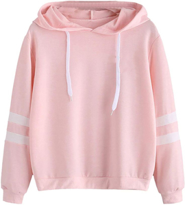 Sudaderas con Capucha Personalizadas al por Mayor, Ropa Urbana Premium, Sudadera Informal con Capucha para Hombre y Mujer, Color Sólido, Mangas a Rayas, ODM - Product Image 3