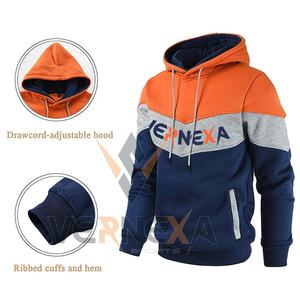 Usine en gros personnalisé imprimé pull à capuche solide motif à manches longues goutte épaule sweats uni teint pour l'hiver - Product Image 4