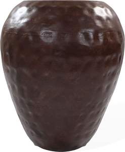 Vase en métal artisanal haut de gamme |   Conteneur floral texturé en or antique, pièce d'appoint pour la décoration intérieure |   Vase décoratif en métal pour table - Product Image 4