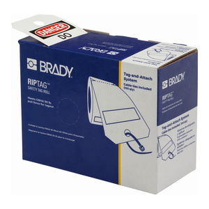 ป้ายเตือนอันตรายแบบยืดหยุ่นสะท้อนแสง Brady RipTag PVC สำหรับงานบำรุงรักษาในอุตสาหกรรม - Product Image 1