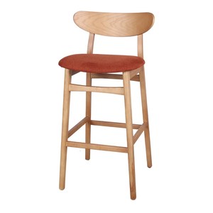 Modern Teak Wood Bar Chair High <b>Stool</b> for Kitchen Island Cafe Restaurant Furniture Durable Solid Wood Wholesale Supplier - Product Image 5